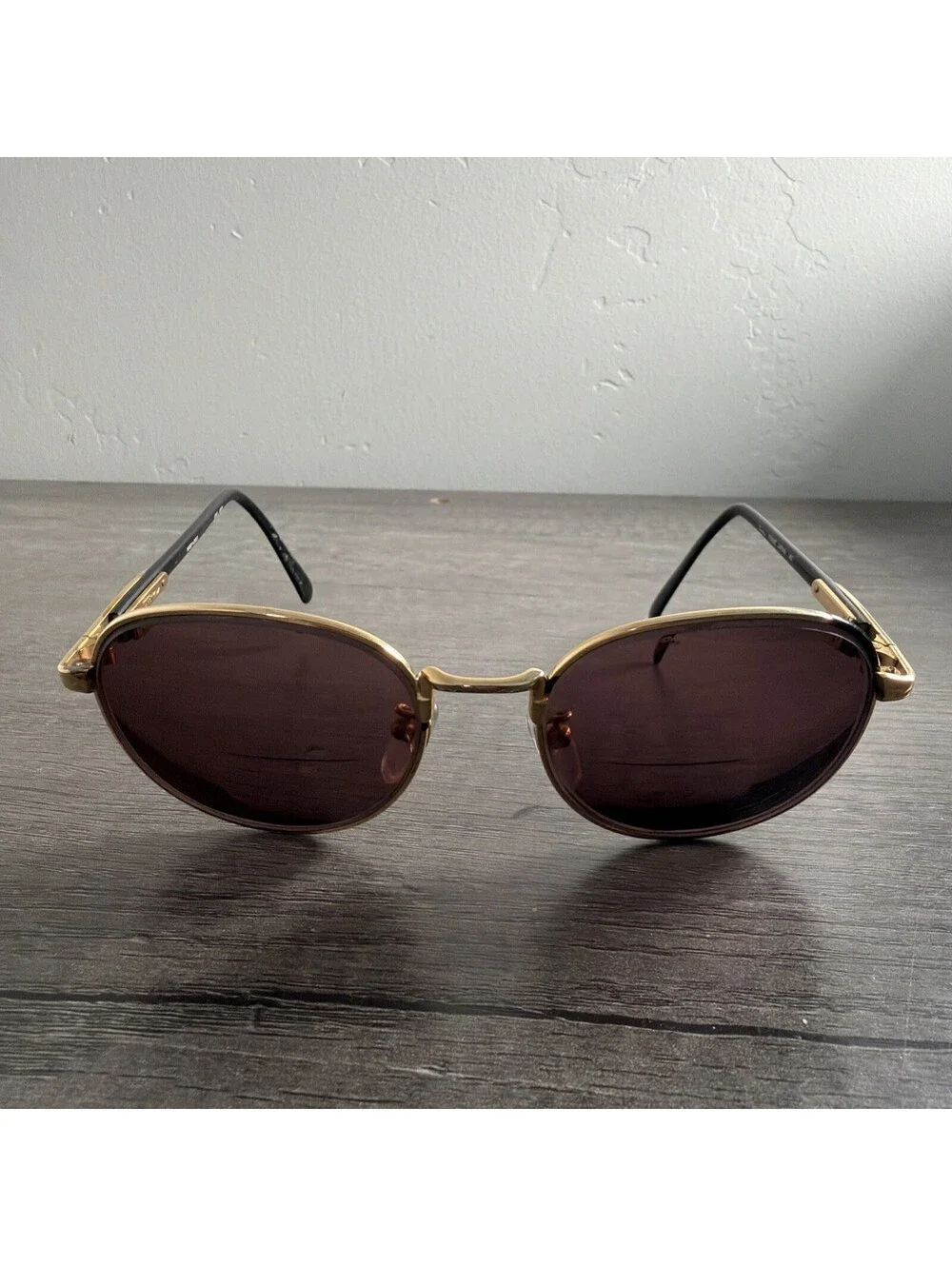 TURA Eyeglasses Mod=203 EBO-HGP Design Womens Black Gold 53-18-140 FRAMES ONLY